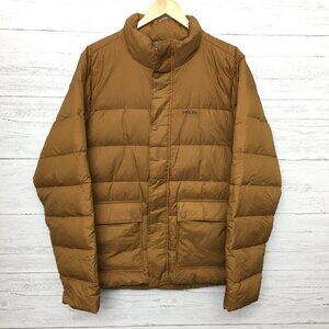 NEW Prana Men's Puffer Jacket North Palisade Gold Walnut Down Filled Medium